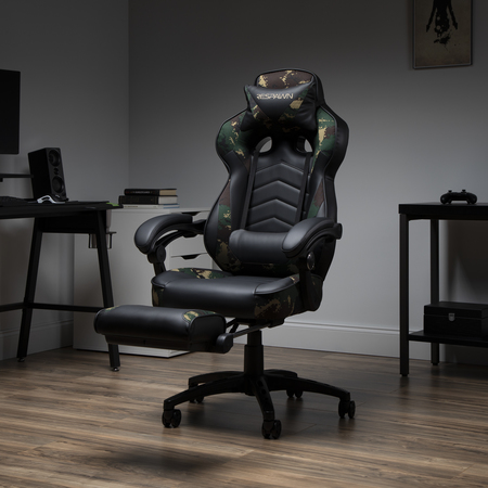 Respawn Leather Gaming Chair, Fixed Arms RSP-110-FST